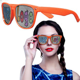 Orange Novelty Custom Sunglasses - 12 Pack